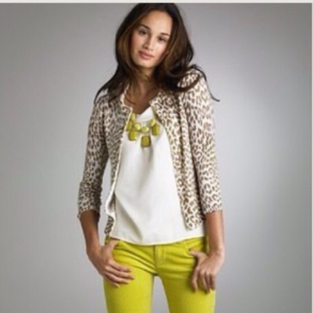 J. Crew Leopard Print Cardigan🐆